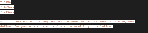 program to choose users favourite color in python 1